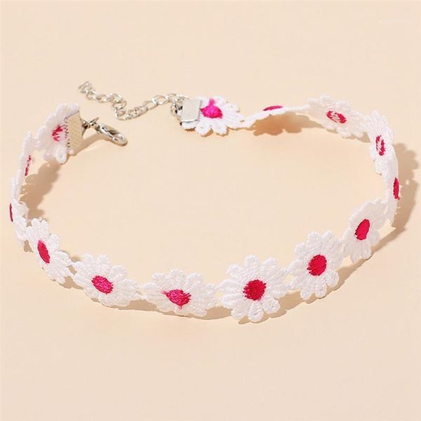

1pc casual flower choker fashion flower lace decor necklace choker necklace for ladies women girls jewelry accessories1, Golden;silver