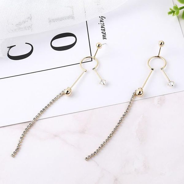 

2019 sale real brincos han guodong gate female temperament tassel earrings s925 needle allergy fashion doll snow wholesale1, Golden;silver