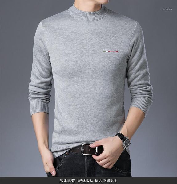 

winter fashion crew neck plush sweater men's youth and middle age leisure thickened sweater solid color warm clothes1, White;black