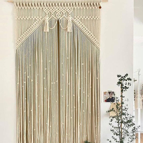 

tapestries nordic decorative woven tapestry hand curtain partition living room tapesery wall hanging wedding decorations1