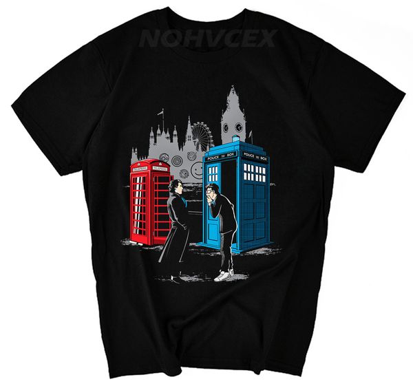 

men doctor who sherlock t shirt white short sleeve dr who t shirt casual style brand print tshirt sport hooded sweatshirt hoodie