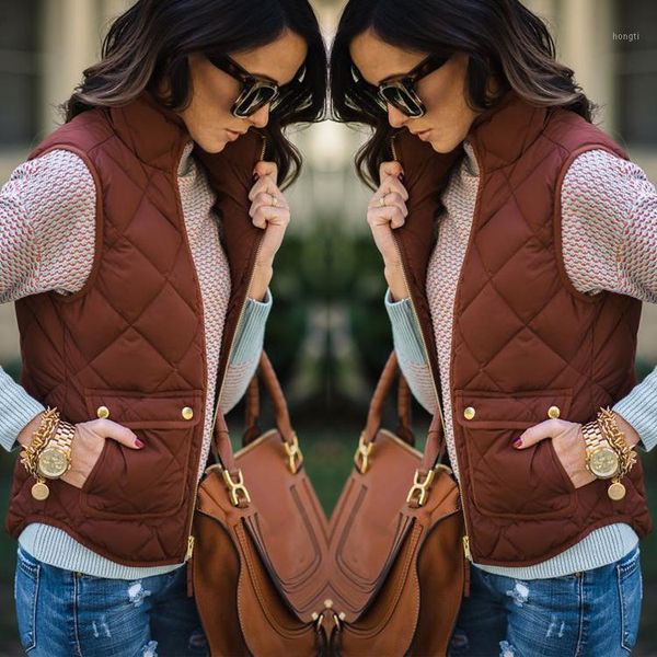 

women fashion slim fleece warm winter vest jacket sleeveless coat gilet vest waistcoat1, Black;white