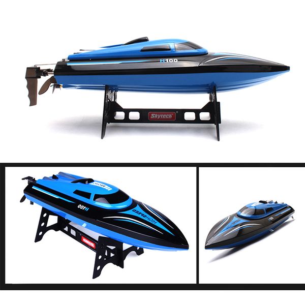 Высокая мощность RC Rcing Boat H100 RC Boat 2,4G RTF150M принимает систему моторного охлаждения RC Функция спинка VS FT010