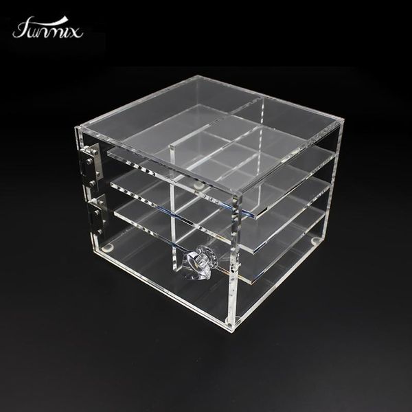 

false eyelashes 8 layer eyelash lash storage box eye lashes display holder acrylic case extension