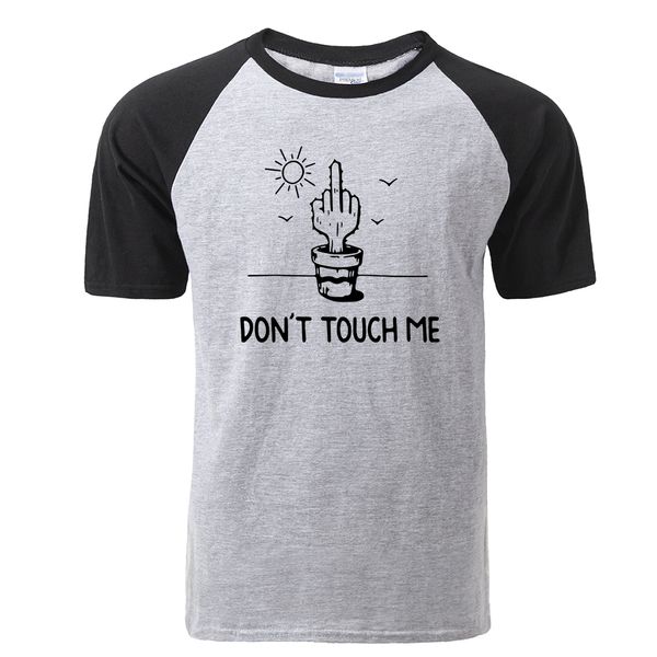 

funny cactus dont's touch me tshirt mens fashion print raglan new summer casual short sleeve sport hooded sweatshirt hoodie men t shir