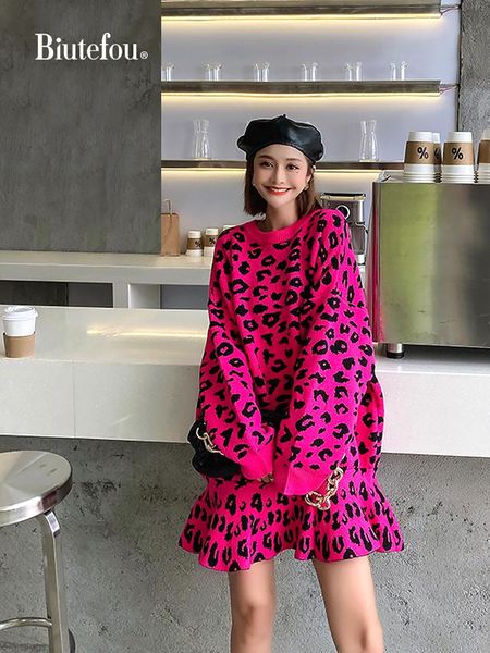 

2021 new arrival autumn women long ruffle knitted dress, Black;gray