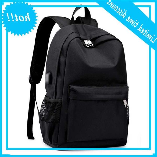 

2021 shoulder bag men oxford doek leisure high capacity student schooltas computer backpacks usb port upload