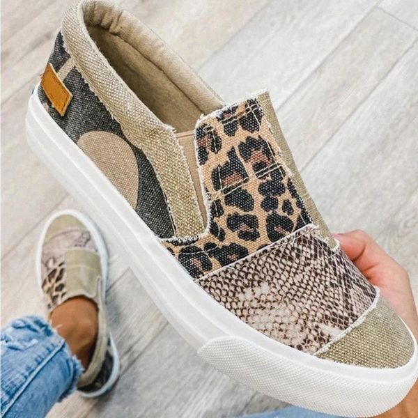

women loafers snake printing female sneakers ladies casual shoes patchwork canvas shoes 2020 autumn women flat shoes size 35-43 #sf8g