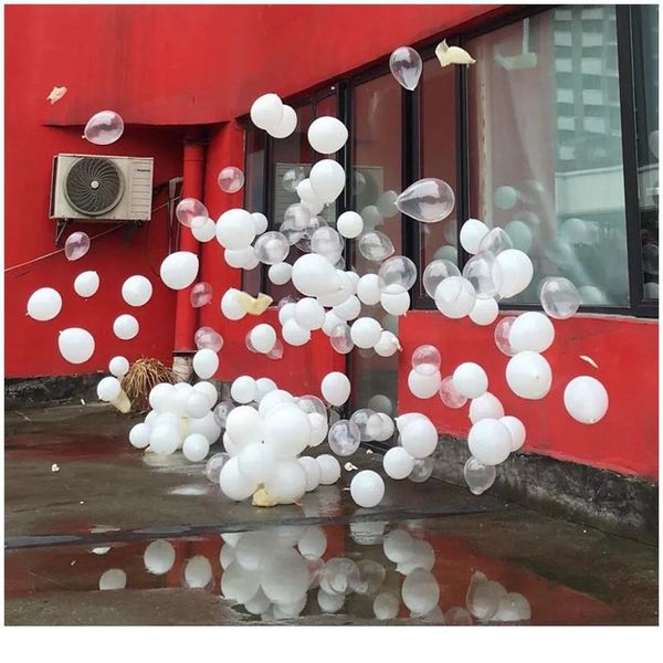 

20pcs/lot white latex balloons happy birthday balloon valentine's day wedding decoration inflatable helium balloon bride sqcrpu