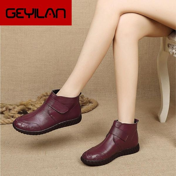 

boots qmjhvx women's short ,winter leather plush mother cotton casual shoes snow botines zapatillas mujer 2021, Black