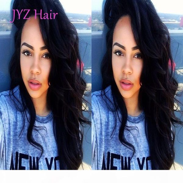 

130 density loose wave full lace human hair wig with baby hair glueless indian peruvian malaysian brazilian remy lace front hair wigs, Black;brown