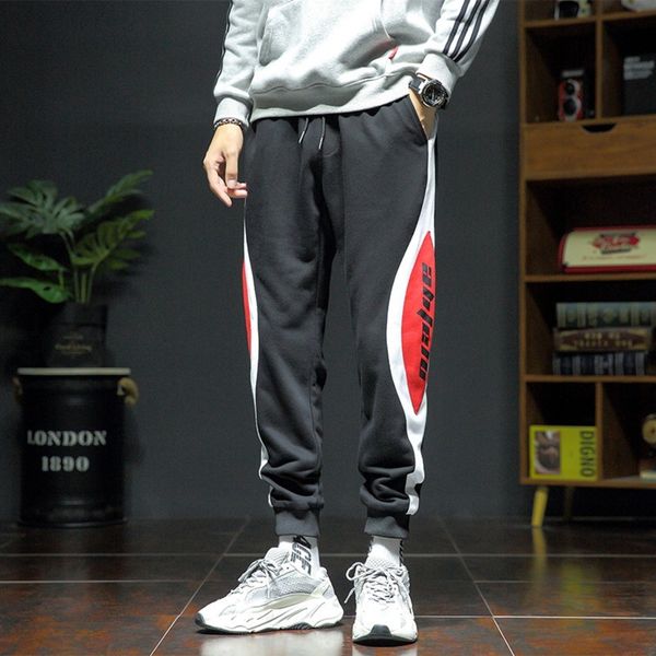 

осенью и зимой вая случайные спортивные pantsmen моды бренд трикотажный случайные штаны потерять тонкие поножи серого баскетбол универсально, Blue