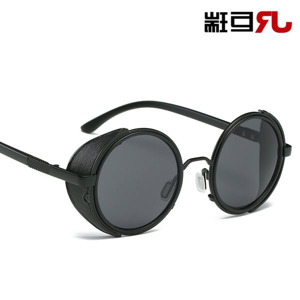 

blround new metal trend personalized frame windproof sunglasses for men and women m l, White;black