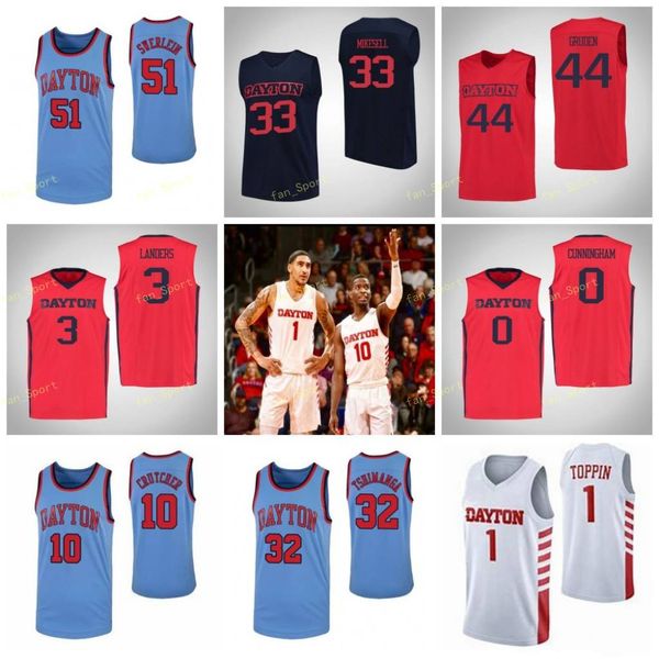 

dayton flyers college basketball jersey 32 jordy tshimanga 33 ryan mikesell 35 dwayne cohill 4 jared becker men women youth custom stitched, Black