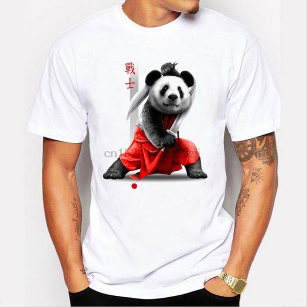 

samurai panda t-shirts male personalised short sleeve boyfriend's t-shirts sport hooded sweatshirt hoodie