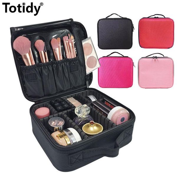 

totidy makeup case female rigid vanity women mini cosmetic bag beautycase artist professional make up organizer bag for brushes