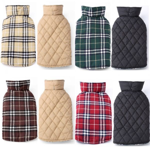 

lattice jacket pet dog clothes waterproof keep warm fashion lovely dogs clothing accessories loose coat autumn outdoor 36 5bl k2