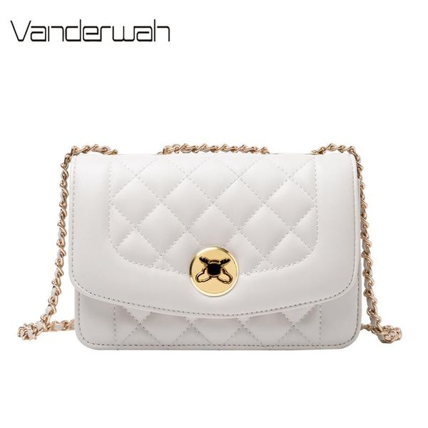 

fashion diamond lattice pu leather shoulder bags for women 2020 purses and handbags luxury designer chains elegant shoulder bag
