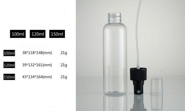 

ale quaity empty transparent 100ml/120ml spray bottle white watering can pet plastic vials cosmetic wmtrrc bdedome