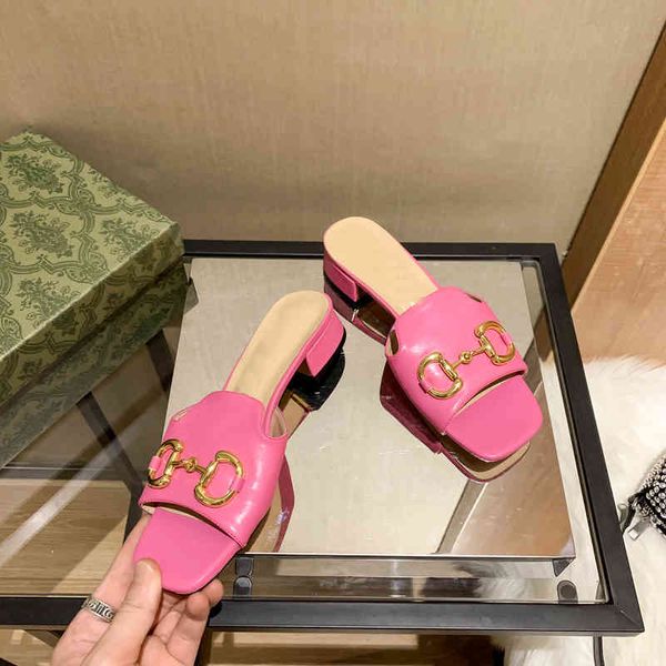 

fashion high-heeled sandals luxury designer for ladies outer wear comfortable slippers 6 colors, Black