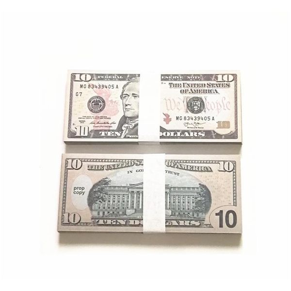 

movie prop banknote 10 dollars toy currency party fake money children gift jllrbw bdefight