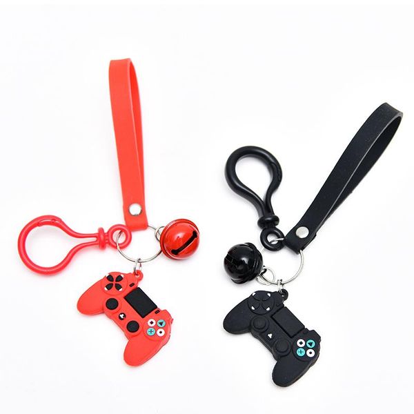 

new fashion video game console controller keychain key chain ring creative cartoon joystick model handle keychain car bag boyfri, Silver