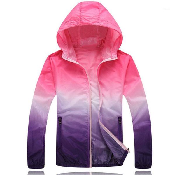 

summer sunscreen coat jacket windbreaker waterproof thin hooded zipper quick drying1, Black;brown