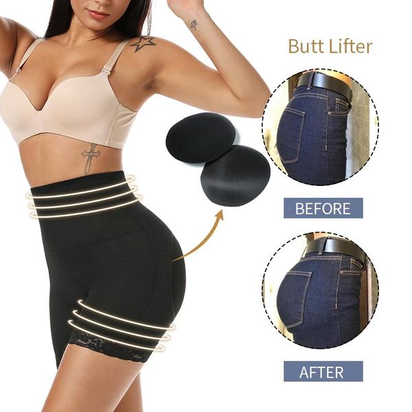 

bulifter waist trainer corset tummy shaper modeling strap shapewear booty hip enhancer slimming underwear faja body shaper, Black;white