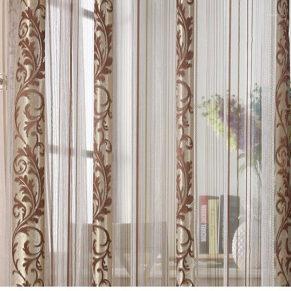 

curtain & drapes luxury flower curtains for living room bedroom kitchen window treatments tulle sheer ready made room1