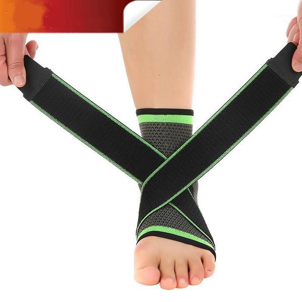 

ankle support badminton sports protective gear basketball football sprain pressure belt guards [adjustable guarding ankle]1, Blue;black