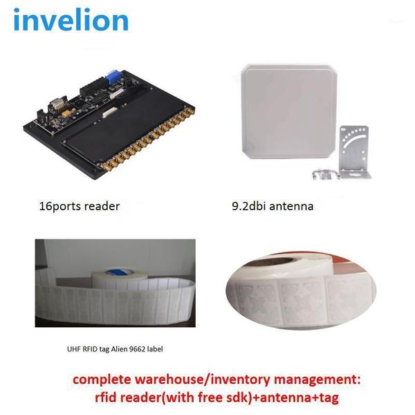 

asset tracking system 2/4/8/16 antenna ports long range rfid reader tcp ip impinj r2000 chip sdk for warehouse inventory1