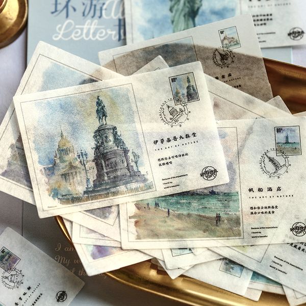 

40pcs/lot retro picture album stickers bullet journal scrapbooking decorative collage album gift sealing stationery sticker