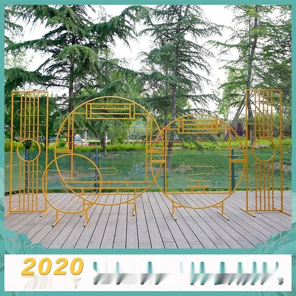 

lzgbx props chinese-style iron art layout propsprops and propsmemory screen screen chinese style wedding jiangnan road guide decoration stag