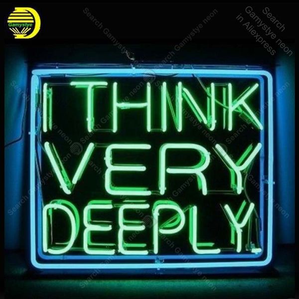 

neon sign for i think very deeply neon bulb sign handcraft home neon signboard decorate l wall lights anuncio luminos