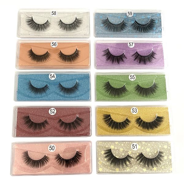 

50# 3d mink eyelash set soft natural thick 3d mink hair