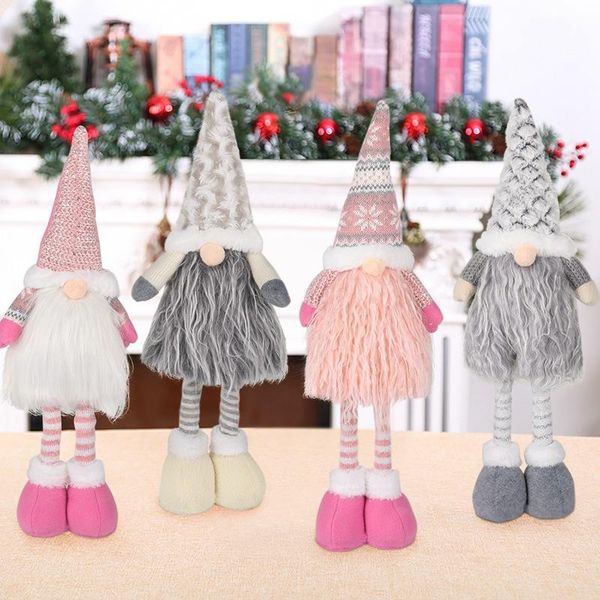 

fengrise телескопический безликий doll с рождеством декор для дома 2020 noel навидад подарки cristmas украшения happy new year 2021 jllmvg