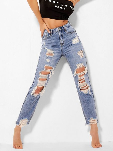 

stone wash high-waisted boyfriend jeans g8au#, Blue