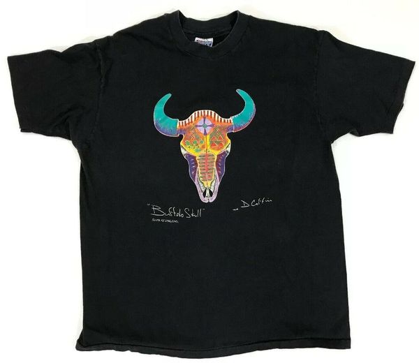 

vintage buffalo skull doug coffin santa fe souvenir usa hoodie designers t shirts sweatshirt