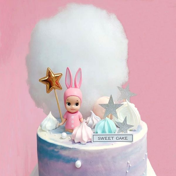 

5yd37 украшения пушистого хлопка лампа пушистого баннер лампа 3d плагин cakecotton с с отделкой торта тортом 3d плагин баннер ubia8