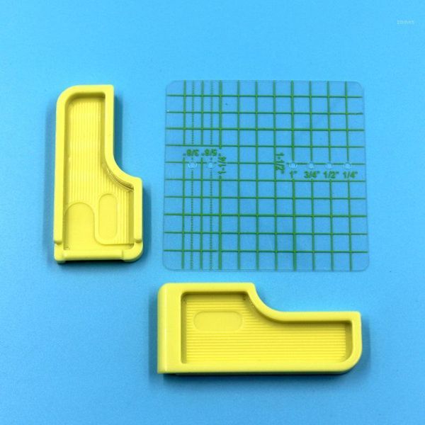 

1set sew seam guide for household positioning plate sewing machine accessories plastic interlock guide grid yellow1, Black