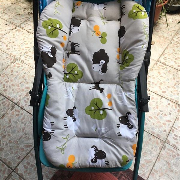 

baby care seat cushion stroller mattress printed soft thick seat pad for baby carriage chiar pram car mat thick warm fashion