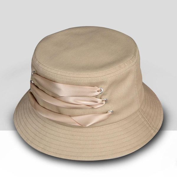 

wide brim hats solid color cotton bucket hat with long webbing women outdoor sunshade fisherman summer fashion travel sun, Blue;gray
