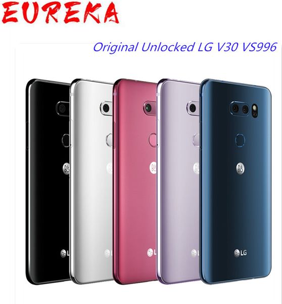 Orijinal Unlocked LG V30 Telefonları H931 H932 VS996 US988 4 GB RAM 64 GB ROM 16.0MP Kamera LTE Parmak İzi Cep Telefonu