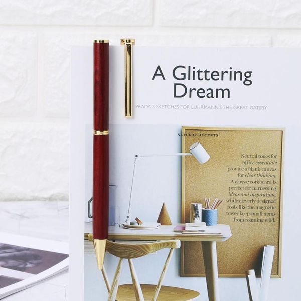 

ballpoint pens wood metal pen black ink school student stationary office writing tool 20cb1, Blue;orange