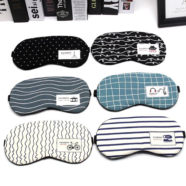 

soft eye sleep mask мода полосатого хлопок глаза обложка путешествие расслабляющей спящий помощи завязанного мультфильм спящей маски повязки