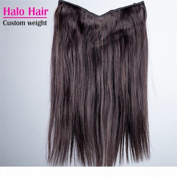 

vmae halo flip in human hair extensions brazilian straight natural color 100g 120g 140g 160g 12-26 inch halo remy virgin human hair, Black