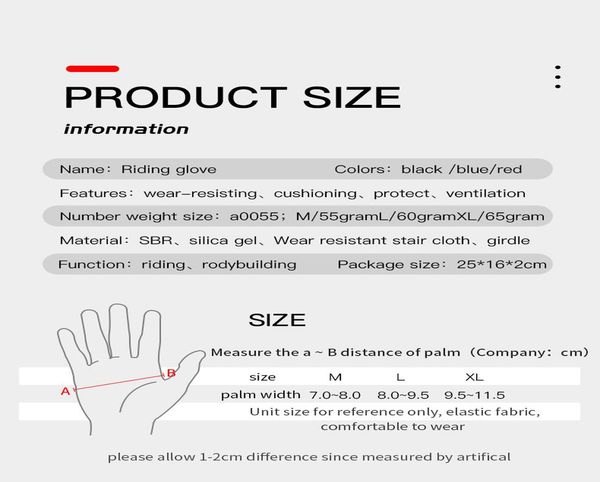 

ударопрочный gel pad велоспорт перчатки половина finger спорта перчатки мужчины женщины лето велосипед тренажерный зал фитнес перчатки mtb в, Black