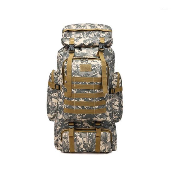 

outdoor bags 80l camping hiking tactical backpacks millitary army rucksack waterproof hunting mountaineering travel molle bags1
