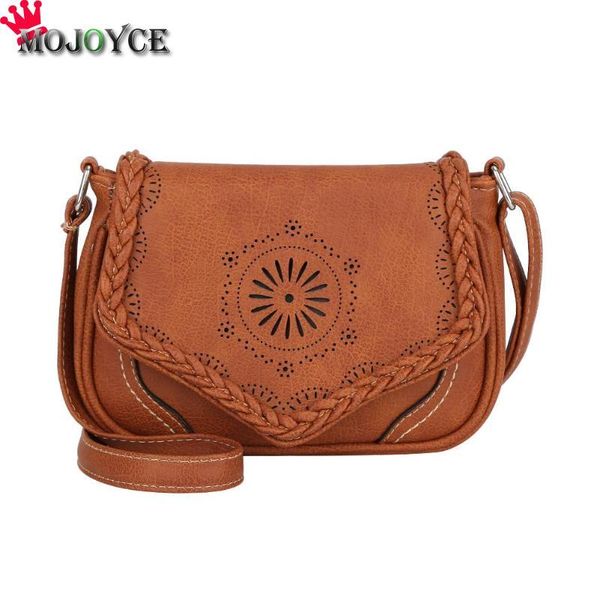 

урожай выдалбливают кожа pu crossbody сумка ретро женщины плеча сумки