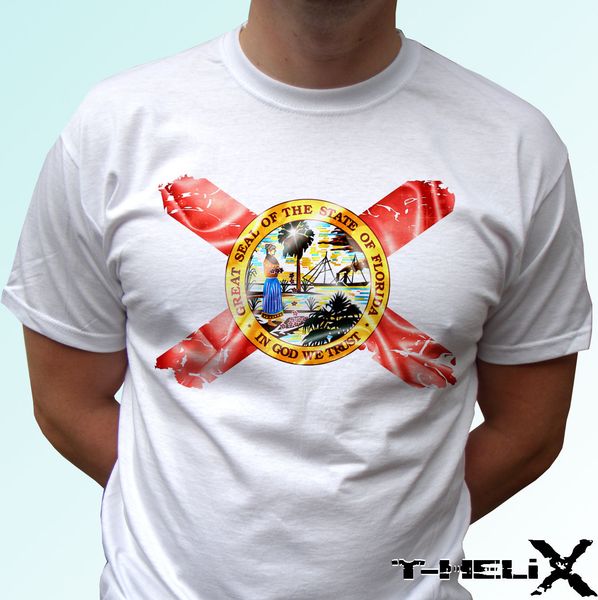 

men brand clothing tees casual male selling t shirt florida flag white t shirt holida t shirt ideas sport hooded sweatshirt hoodie